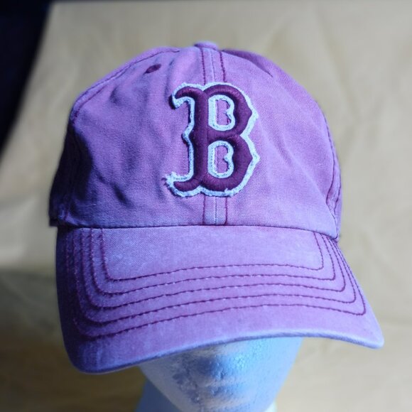 MLB Boston Red Soxs pink vintage look baseball cap hat - Picture 1 of 2